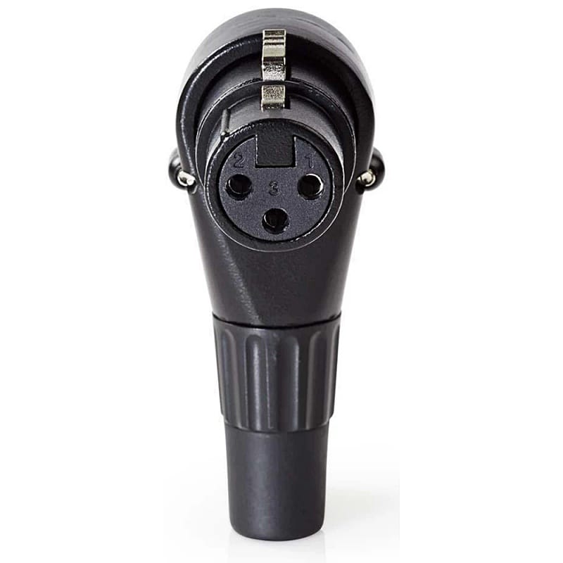 Conector Xlr 3 Pini Mama 90 Grade Negru Nedis Cotp15903bk2