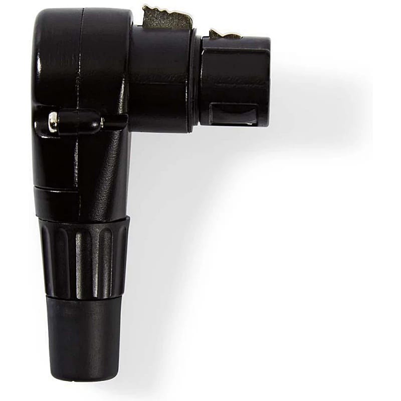 Conector Xlr 3 Pini Mama 90 Grade Negru Nedis Cotp15903bk3
