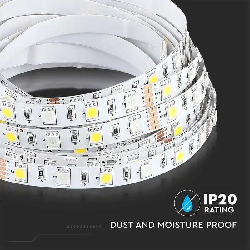 Banda Led Smd5050 60led M 357lm M 8w M Rgbw Alb Neutru Ip20 5m V Tac Sku 212552