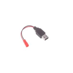 Cablu alimentare li-ion 3.7V USB A tata - mufa JST 2 pin mama 15cm
