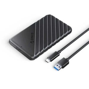 Rack Orico 25PW1-C3-BK USB3.2 2.5 inch conector USB Type-C 130x80x15mm negru