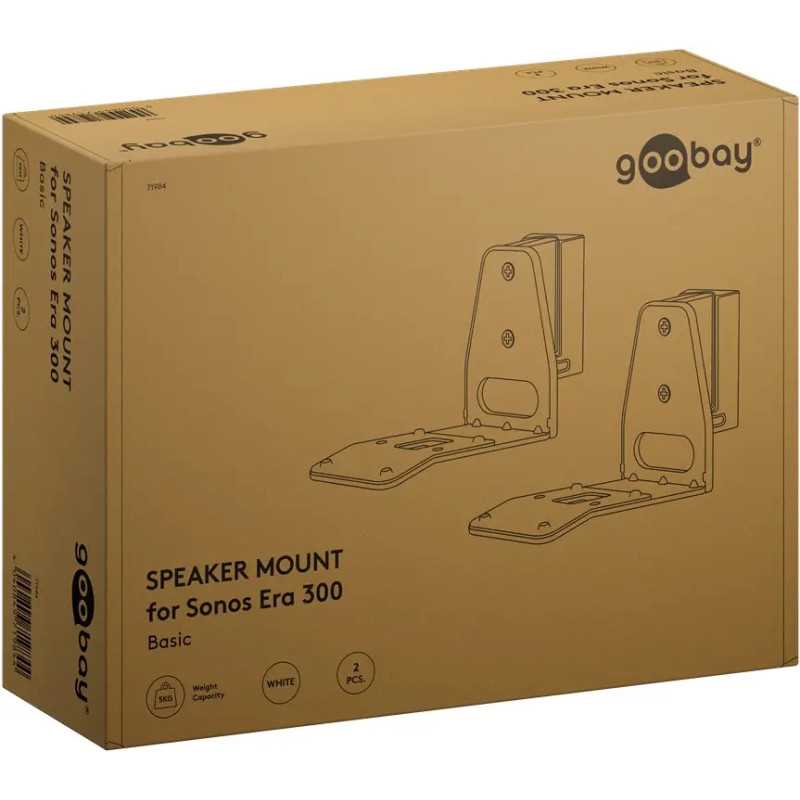 Set Suport Difuzor De Perete Modern Sonos Era 300 Flex Alb Goobay 71984