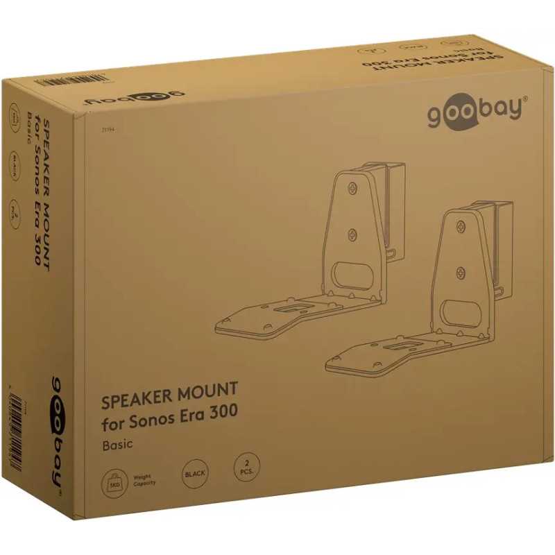 Set Suport Difuzor De Perete Modern Sonos Era 300 Flex Negru Goobay 71194