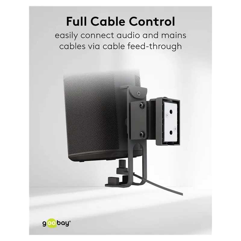 Set Suport Difuzor De Perete Sonos One Sonos One Sl Sonos Play 1 Negru Goobay 70829