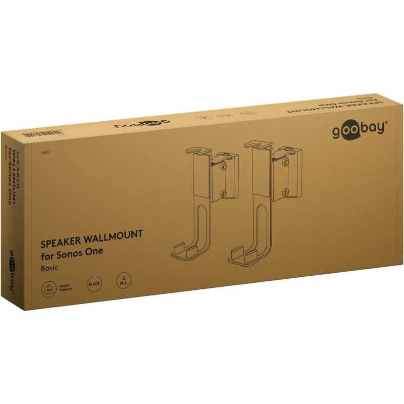 Set Suport Difuzor De Perete Sonos One Sonos One Sl Sonos Play 1 Negru Goobay 70829