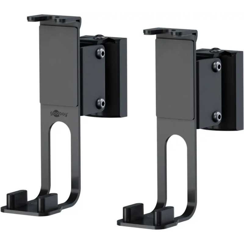 Set suport difuzor de perete Sonos One /Sonos One SL /Sonos Play:1 negru Goobay 70829