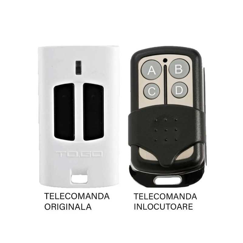 Telecomanda 2 butoane frecventa 433.92MHz Beninca WP2 compatibila cu originalul (802)