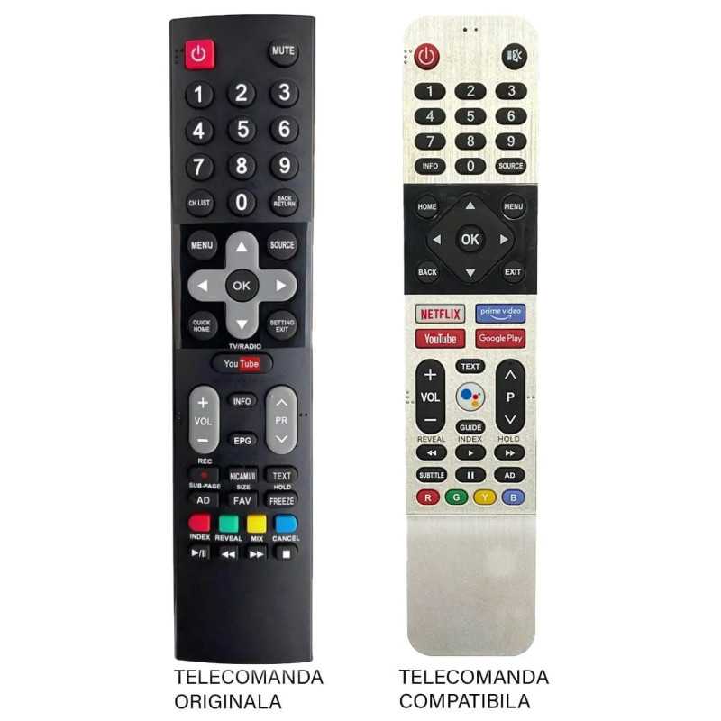 Telecomanda compatibila pentru televizor Tesla 32S367BHS ER 1292-N MFY 1282 (362-2)