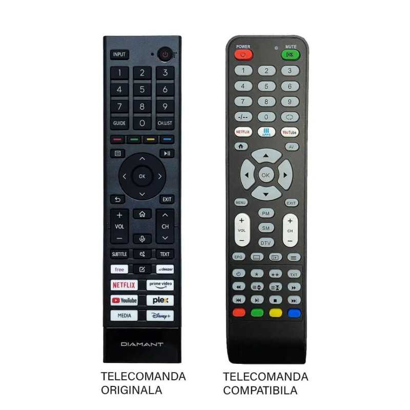 Telecomanda compatibila TV Diamant /HORIZON /Hisense 43HL5530U/C ER 9581 (581)