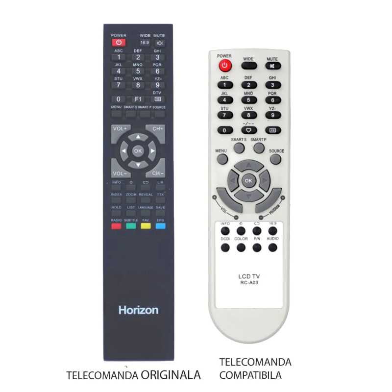 Telecomanda compatibila TV HORIZON RC-A03 ER 215 MFY 205 (173-1)