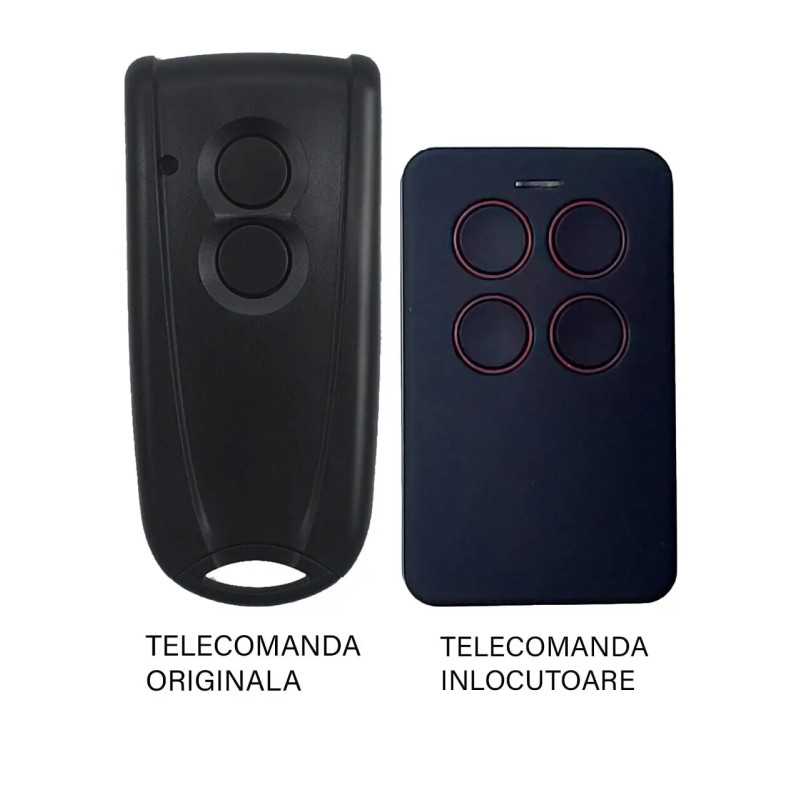 Telecomanda poarta garaj 2 butoane cod saritor frecventa 433.92MHz EcoStar Rsc2 compatibila cu originalul (812)