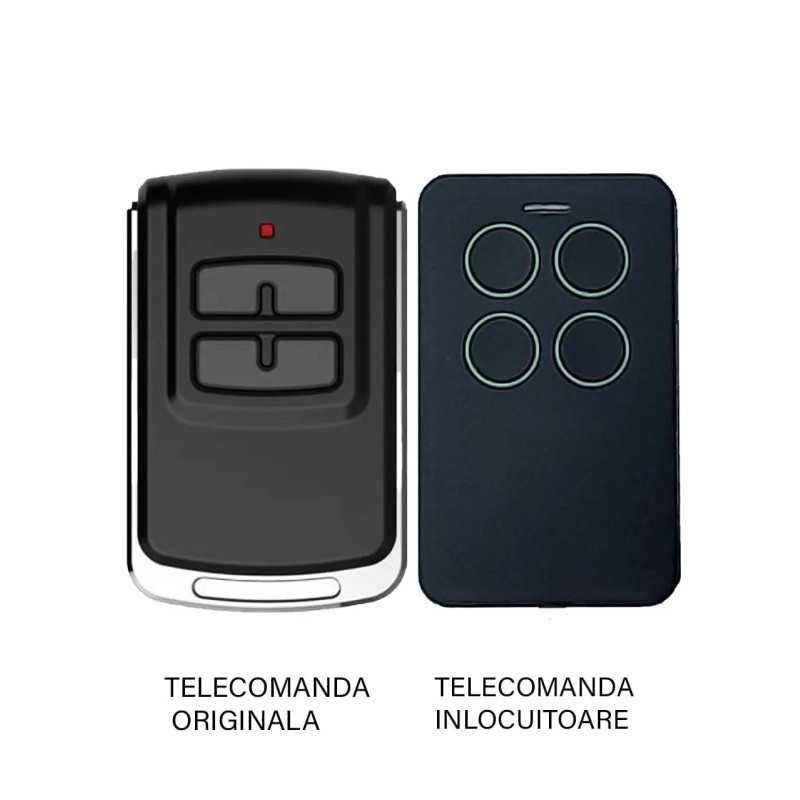 Telecomanda poarta garaj 4 butoane T4301 Cod Saritor Compatibila cu automatizarile LINOMATIK si receptorul extern R5113 compatib