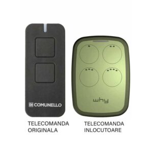 Telecomanda poarta garaj cu 2 butoane rolling cod frecventa 433.92MHz Comunnelo Victor 2RC compatibila cu originalul (808)