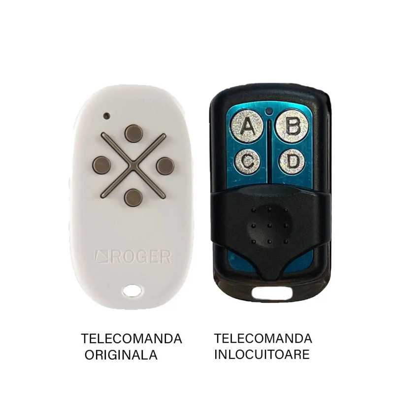 Telecomanda poarta garaj de 2 si 4 canale cod fix 433.92MHz Roger M80 compatibila cu originalul (846)