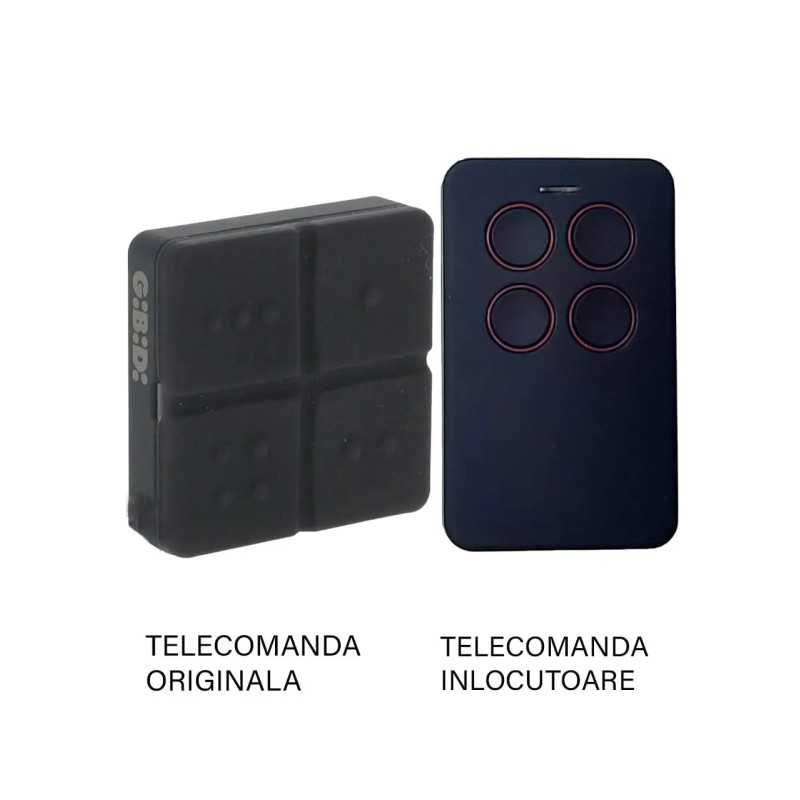 Telecomanda poarta garaj de 2 si 4 canale cod saritor 433.92MHz Gibidi AU 3000 E Domino compatibila cu originalul (819)