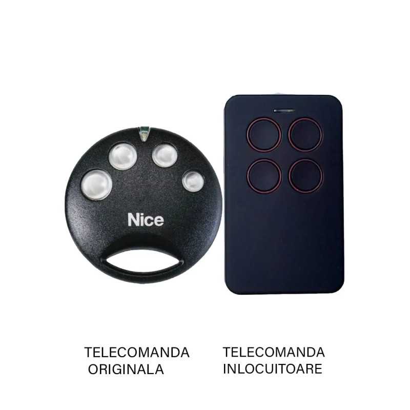 Telecomanda poarta garaj de 2 si 4 canale cod saritor 433.92MHz NICE SMILO SM4 compatibila cu originalul (842)