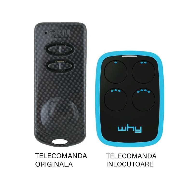 Telecomanda poarta garaj de 2 si 4 canale cod saritor 433.92MHz TAU 250-K-SLIM-RP compatibila cu originalul (851)