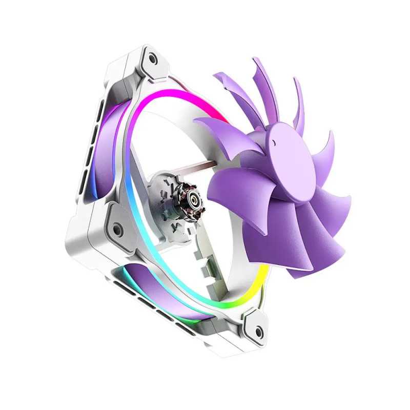 Ventilator Id Cooling Fan Pn 21 120x120x25mm Alb Cu Mov Iluminare Argb Conector 4pin Pwm 900 2000rpm