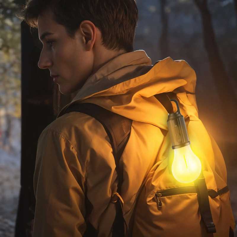 Lampa Solara Suspendata Forma Bec Led 5w 100lm Usb C 400mah Phenom 18585