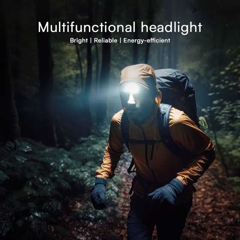 Lanterna Frontala Led 3w 5w Led Cob Ip43 Acumulator Incarcate Usb C V Tac Sku 23340