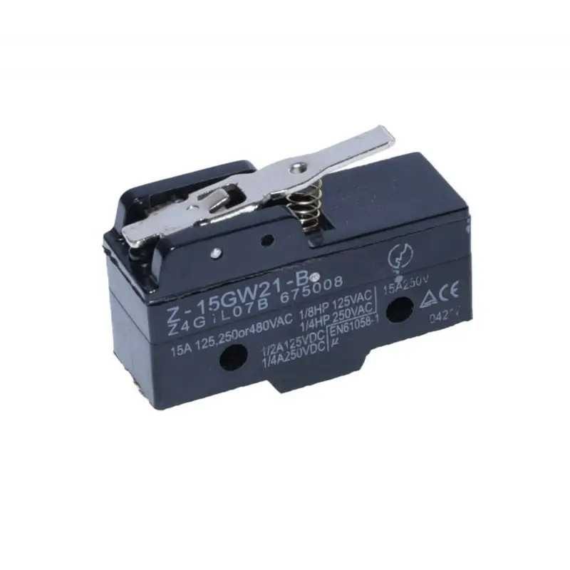 MICRO SWITCH cu tija scurta 40mm Cursa de actiune 8mm 49x18x29/35mm Z-15GW21-B 15A 125 /250 /480VAC