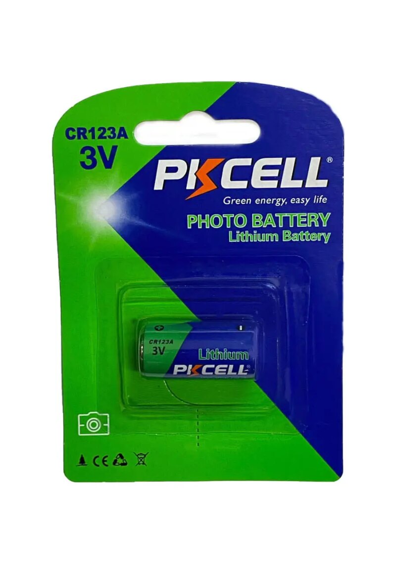 Baterie PKCELL CR123A 3V Lithium 1500mAh (614)