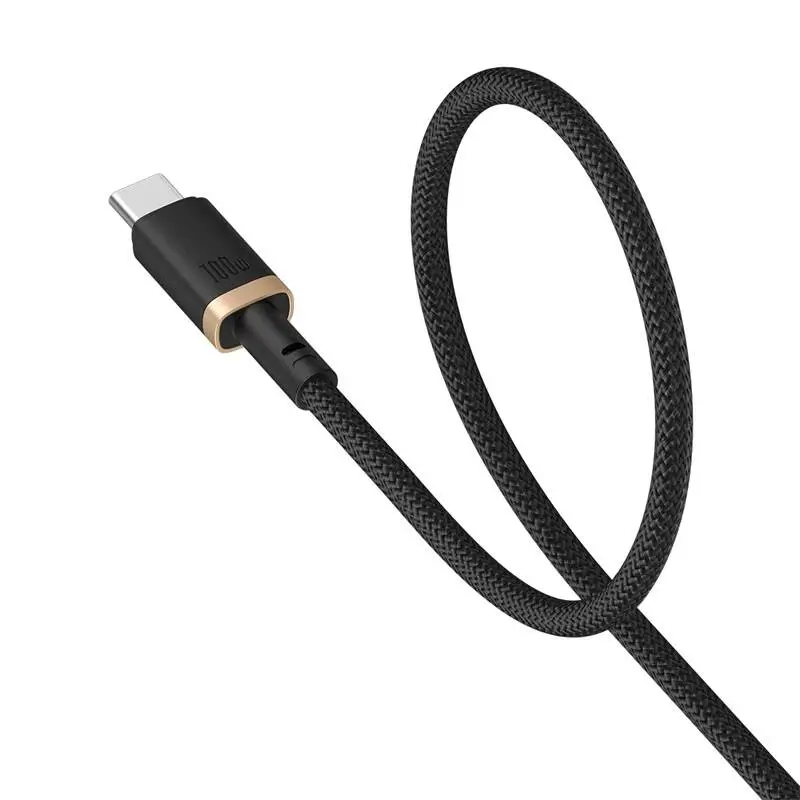 Cablu Alimentare Si Date Baseus P10377803u01 00 Dura Fast Charging Data Usb Type C La Usb Type C 100w Certificat 1m Galbennegru
