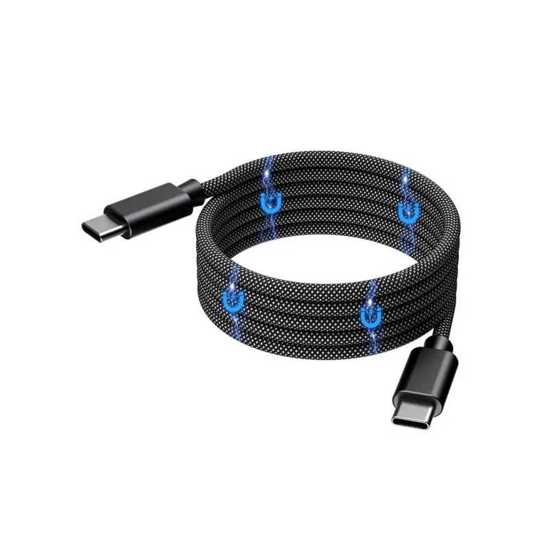 Cablu Magnetic Date Incarcare Usb C Usb C Choetech Xcc 1051 Bk 18m Pd31 240w Negru