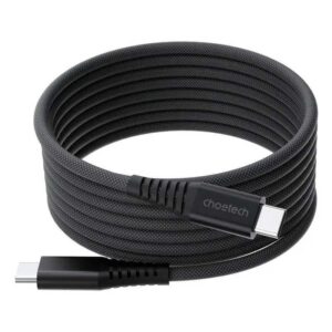 Cablu magnetic date / incarcare USB-C - USB-C Choetech XCC-1051-BK 1.8m PD3.1 240W negru