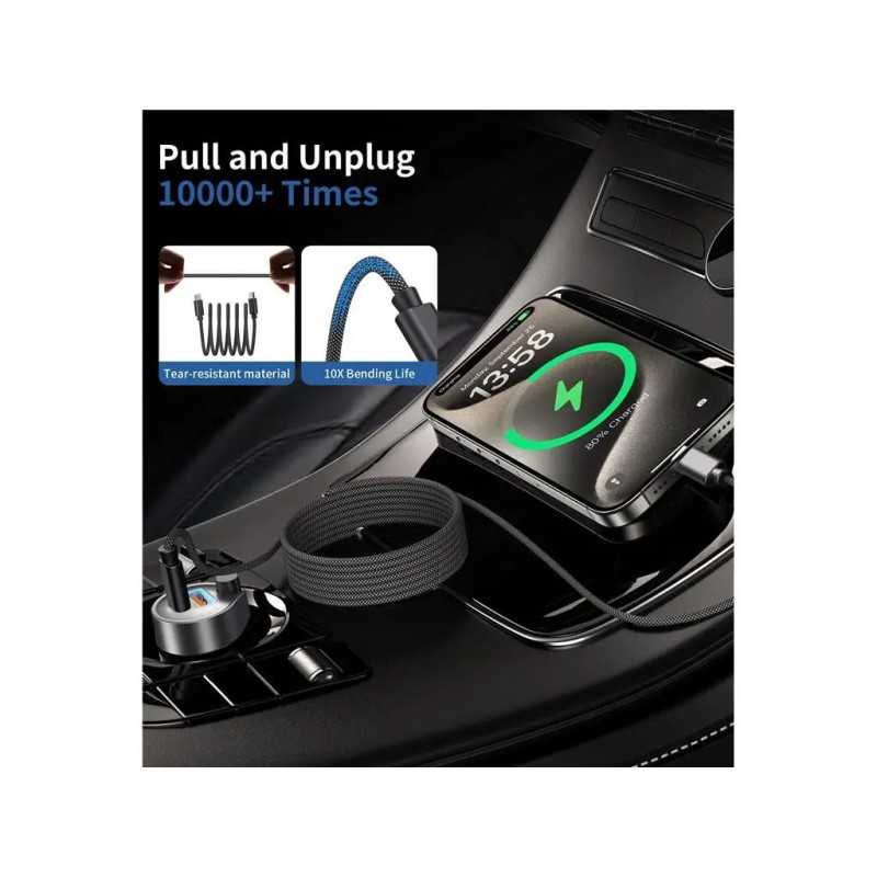 Cablu Magnetic Date Incarcare Usb C Usb C Choetech Xcc 1051 Bk 18m Pd31 240w Negru