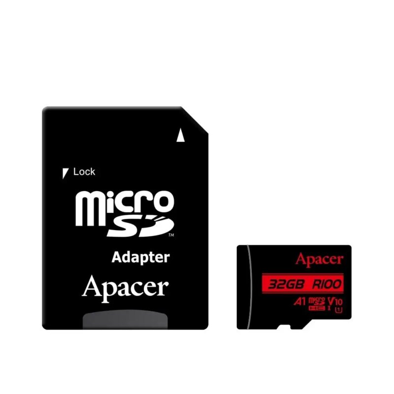 Card Microsdxc Uhs I U1 V10 A1 Apacer 32gb R100 Cu Adaptor Sd Ap32gmcsh10ub R