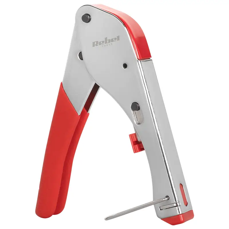 Cleste De Sertizare Cu Compresie Pentru Mufe Tip F Rg59 Rg6 Rebel Rb 1018
