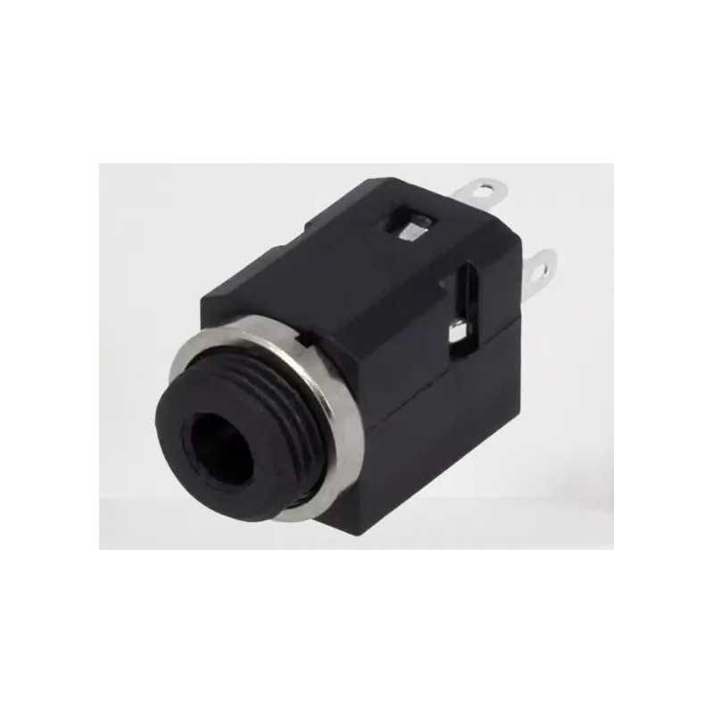 Conector Jack 3.5 mm CLIFF FC681375V soclu mama stereo 3 contacte /4 terminale /pentru panou THT