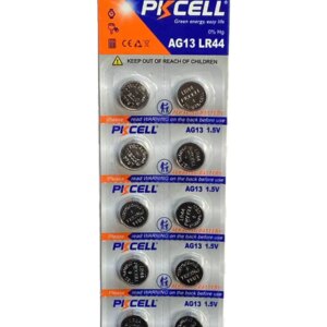 Set 10 baterii alkaline PKCELL AG13 LR44 1.5V (613)