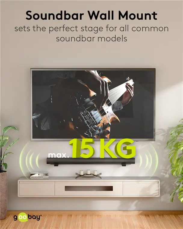 Suport De Perete Universal Pentru Soundbar 70827 Goobay