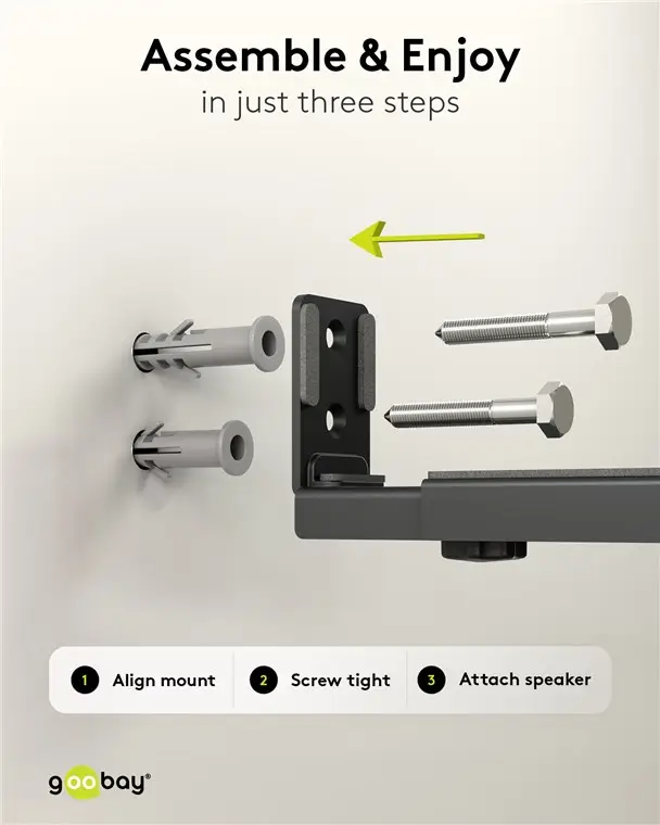 Suport De Perete Universal Pentru Soundbar 70827 Goobay