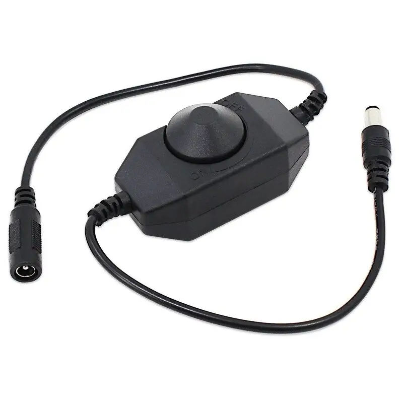 Variator dimmer de tensiune 12V /2A montaj pe fir cu mufa mama-tata 5.5x2.1 mm