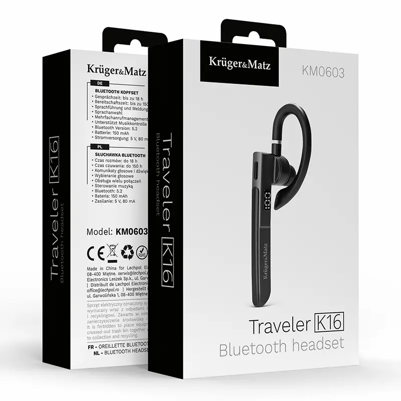 Casca Bluetooth 52 18 Ore K16 Krugermatz Km0603 6