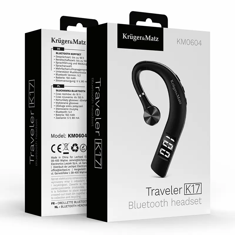 Casca Bluetooth 52 18 Ore K17 Krugermatz Km0604