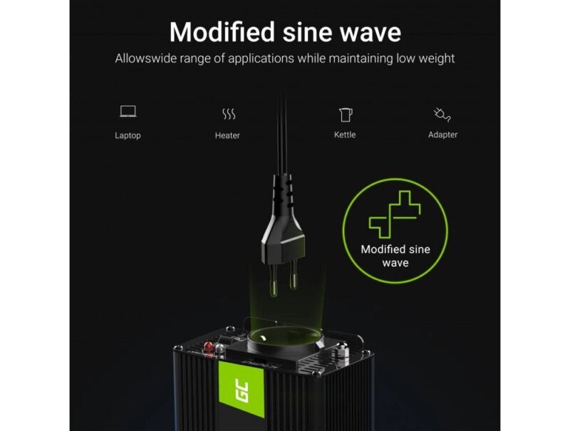 Invertor De Tensiune 12v 230v 150w Protectie La Supratensiune Inv06 Green Cell