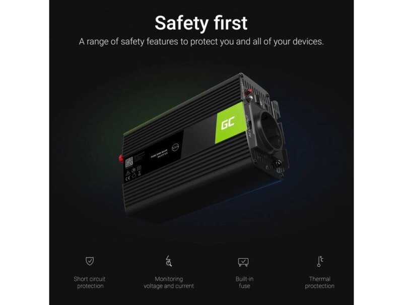 Invertor De Tensiune 12v 230v 150w Protectie La Supratensiune Inv06 Green Cell