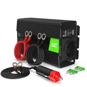 Invertor de tensiune 12V la 230V 300W Greencell INV01DE