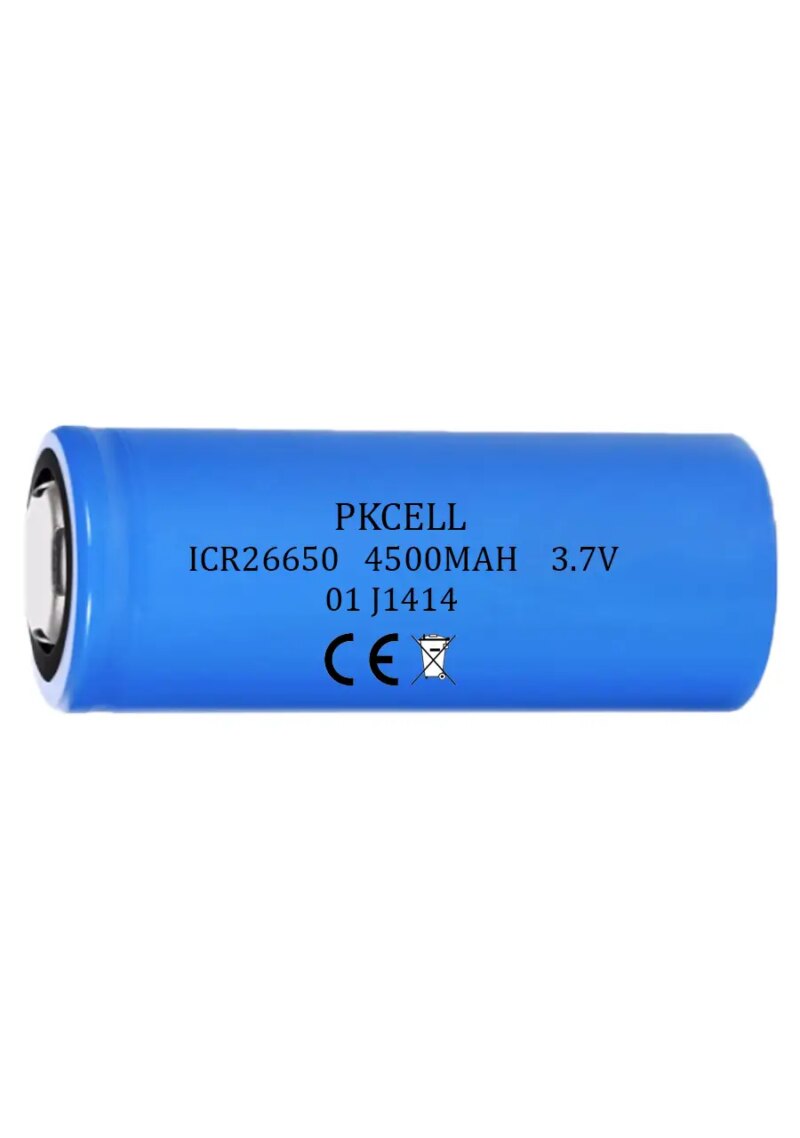 Acumulator PKCELL Li-Ion 26650 4500mAh top button (602)