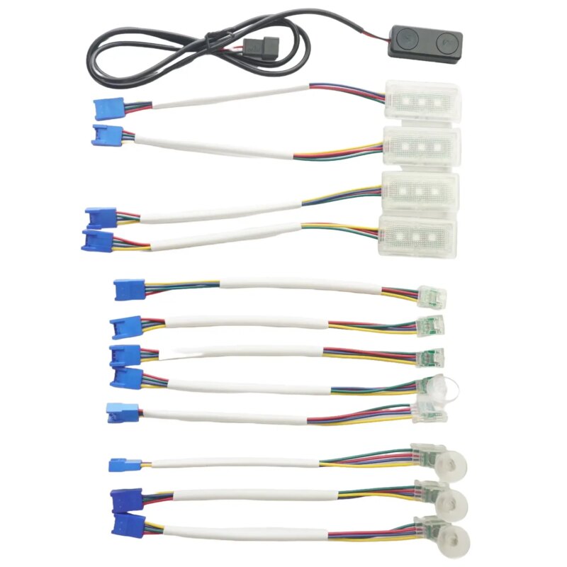 Kit Lumini Ambientale Profesionale Rgb Dynamic Pentru Interior Auto Carguard Laa002