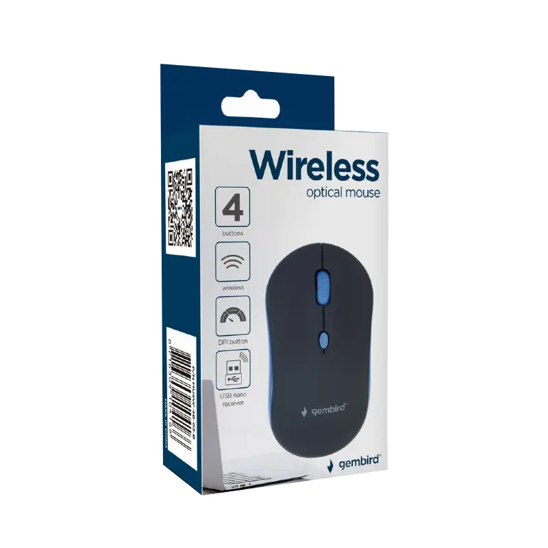 Mouse Wireless Usb 1600dpi Gembird Musw4b03b