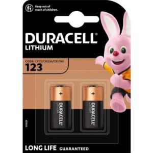 Set 2 baterii CR123 3V LITIU DURACELL 16.8x3.45mm