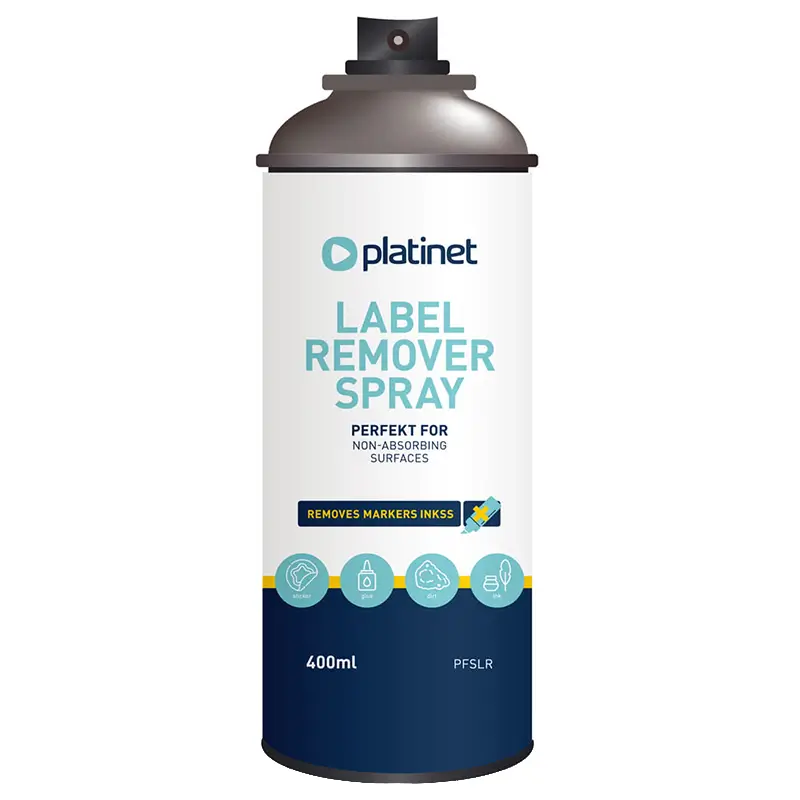 Spray pentru indepartarea etichetelor adezive Platinet PFSLR LABEL REMOVER 400ml