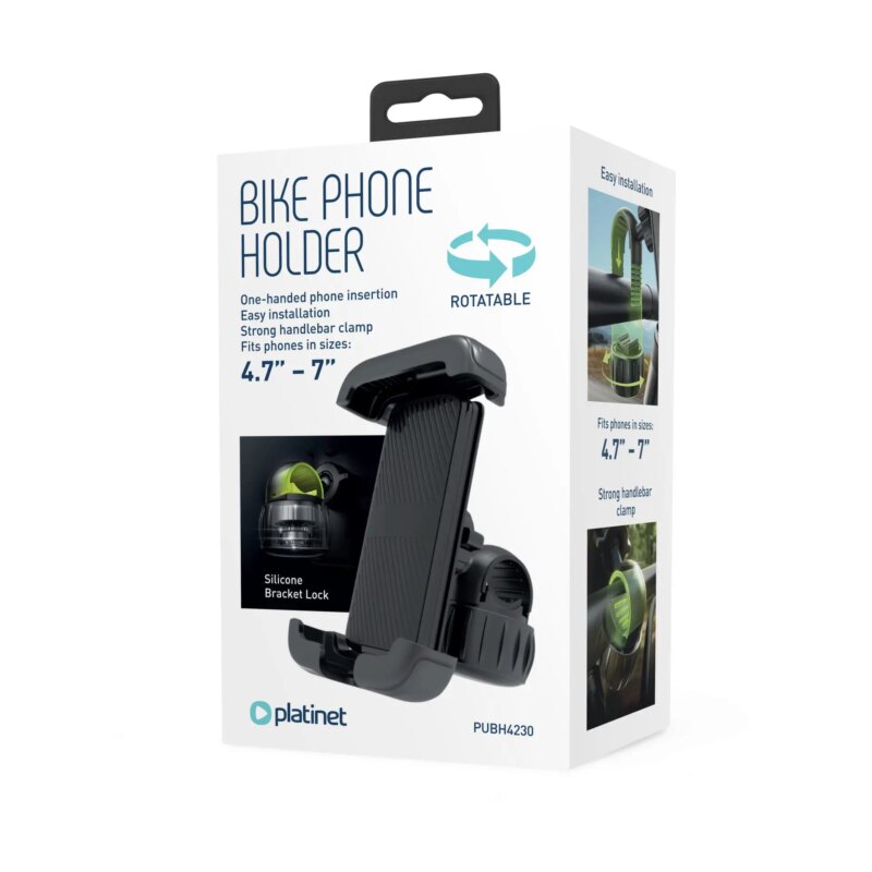 Suport Pentru Telefon 47 7 Pe Bicicleta Heavy Duty Platinet Pubh4230