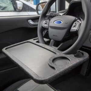 Tava pentru volan SAL VST 01 design cu doua fete suport laptop si tava pentru alimente