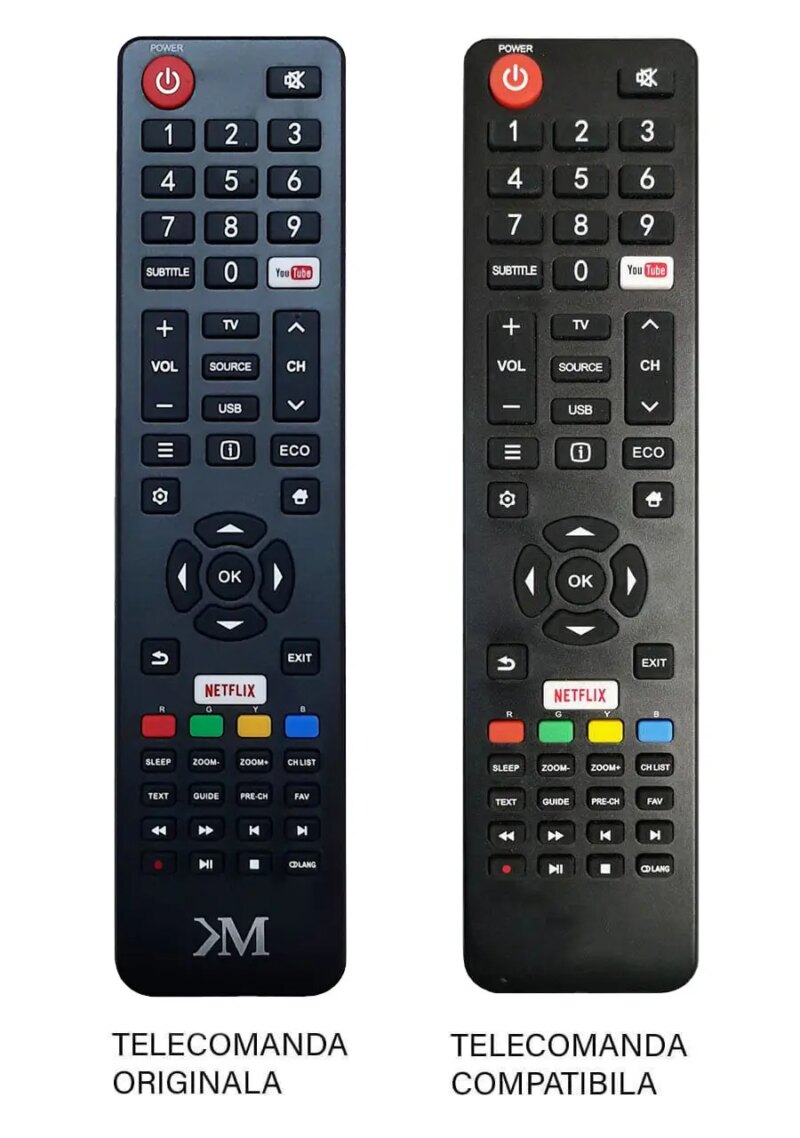 Telecomanda compatibil cu originalul pentru TV Kruger&Matz PIL0357 (338-3)